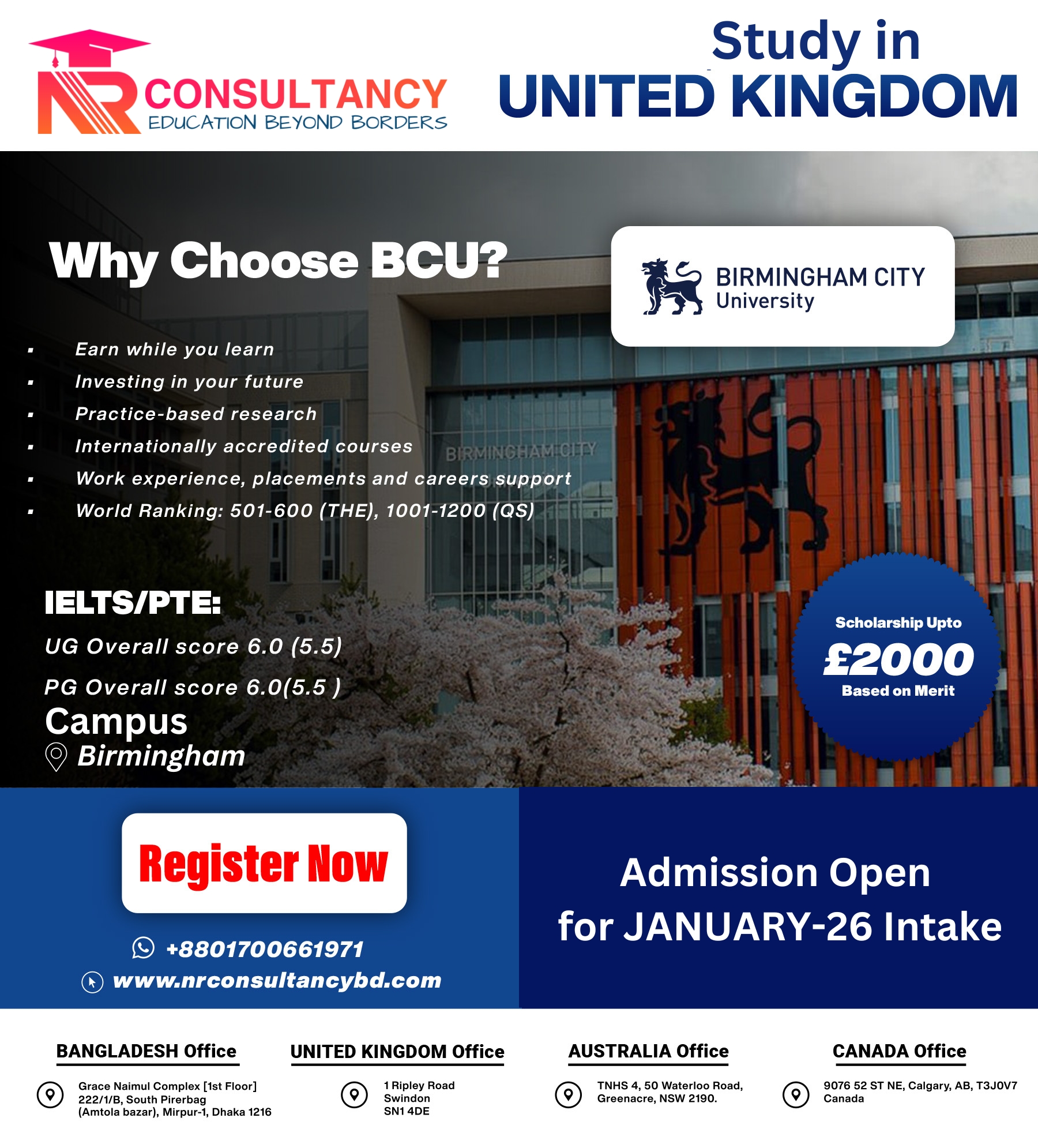 NR Consultancy - STUDY IN THE UK! 🇬🇧 The JANUARY-26... | Facebook
