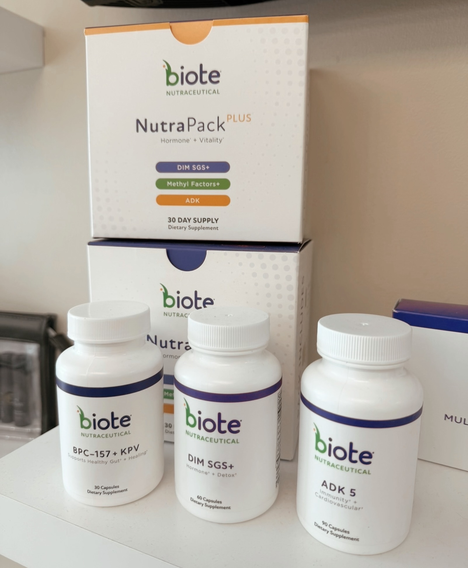 Personalized daily supplements with Biote Nutrapack
