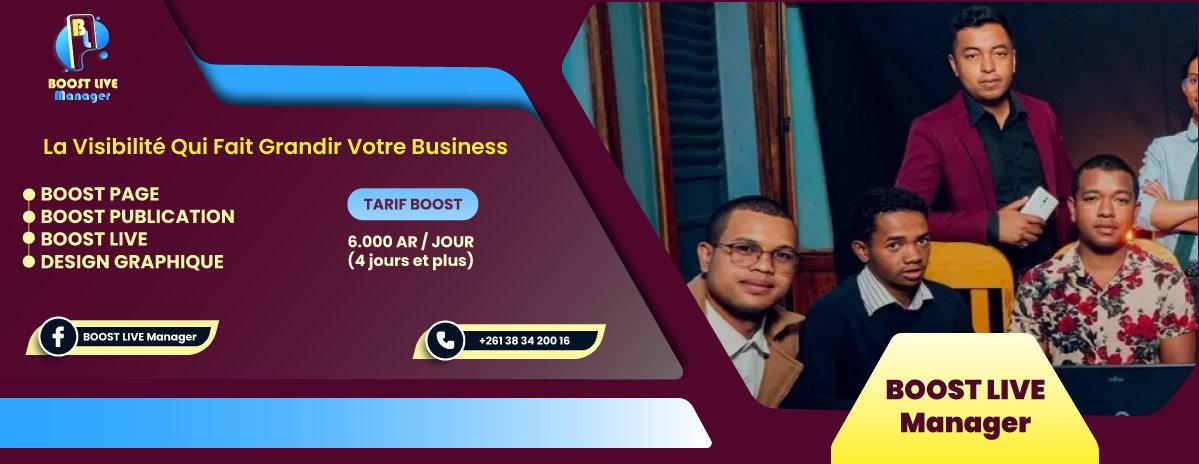 Boost Live-Manager | Antananarivo