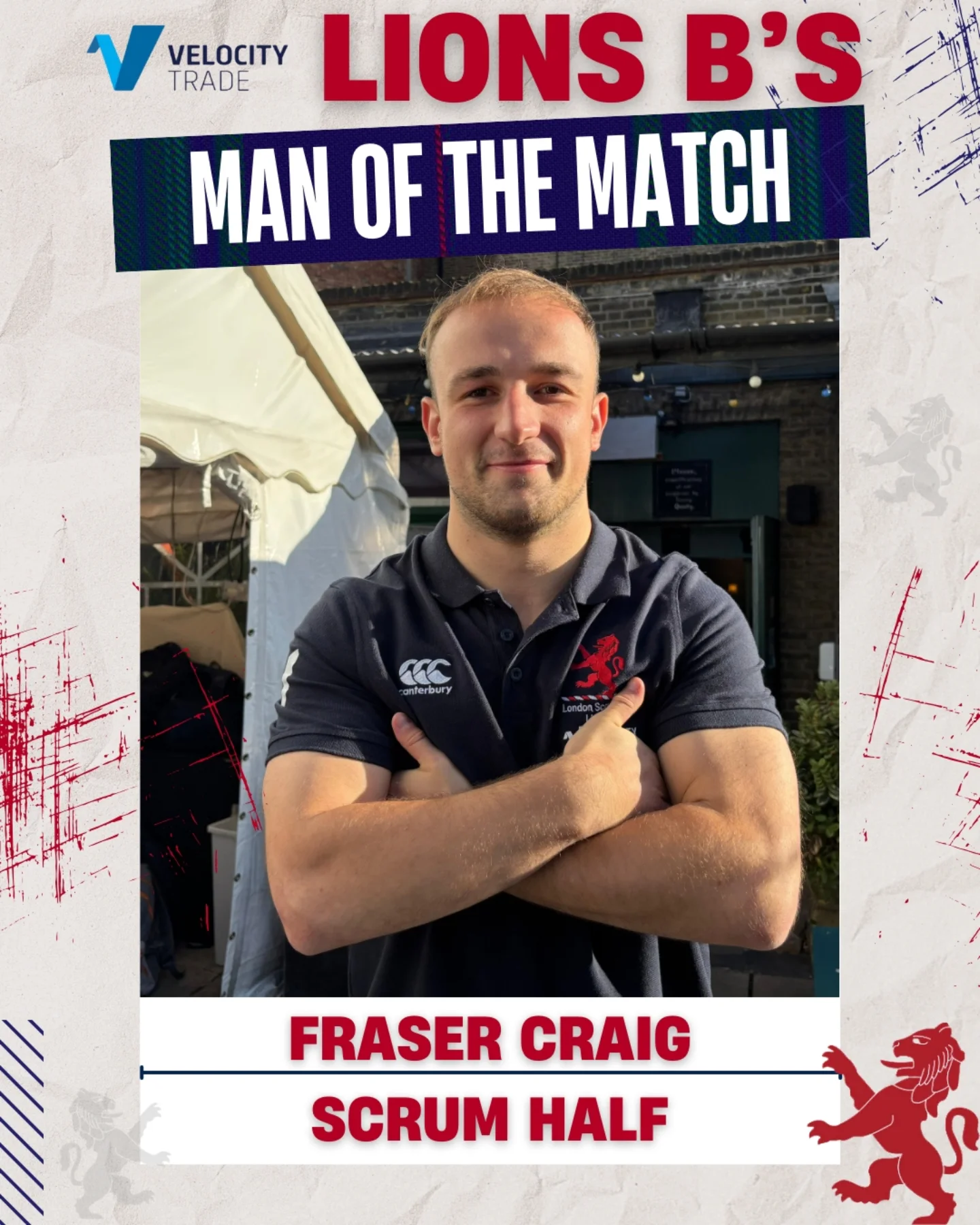 Your Lions B's Man of the Match... - London Scottish Lions | Facebook