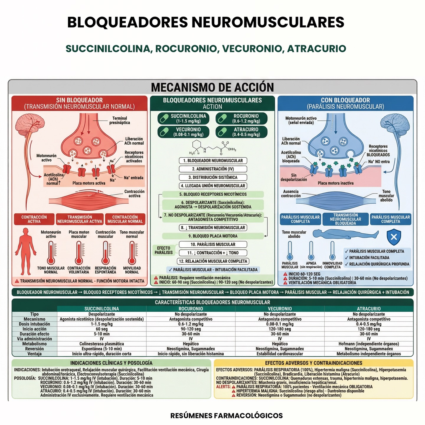 Resúmenes - Los bloqueantes neuromusculares (succinilcolina, rocuronio ...