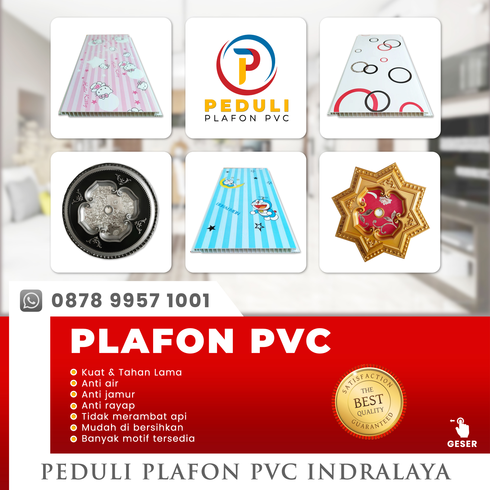 Peduli Plafon PVC Oi | Inderalaya