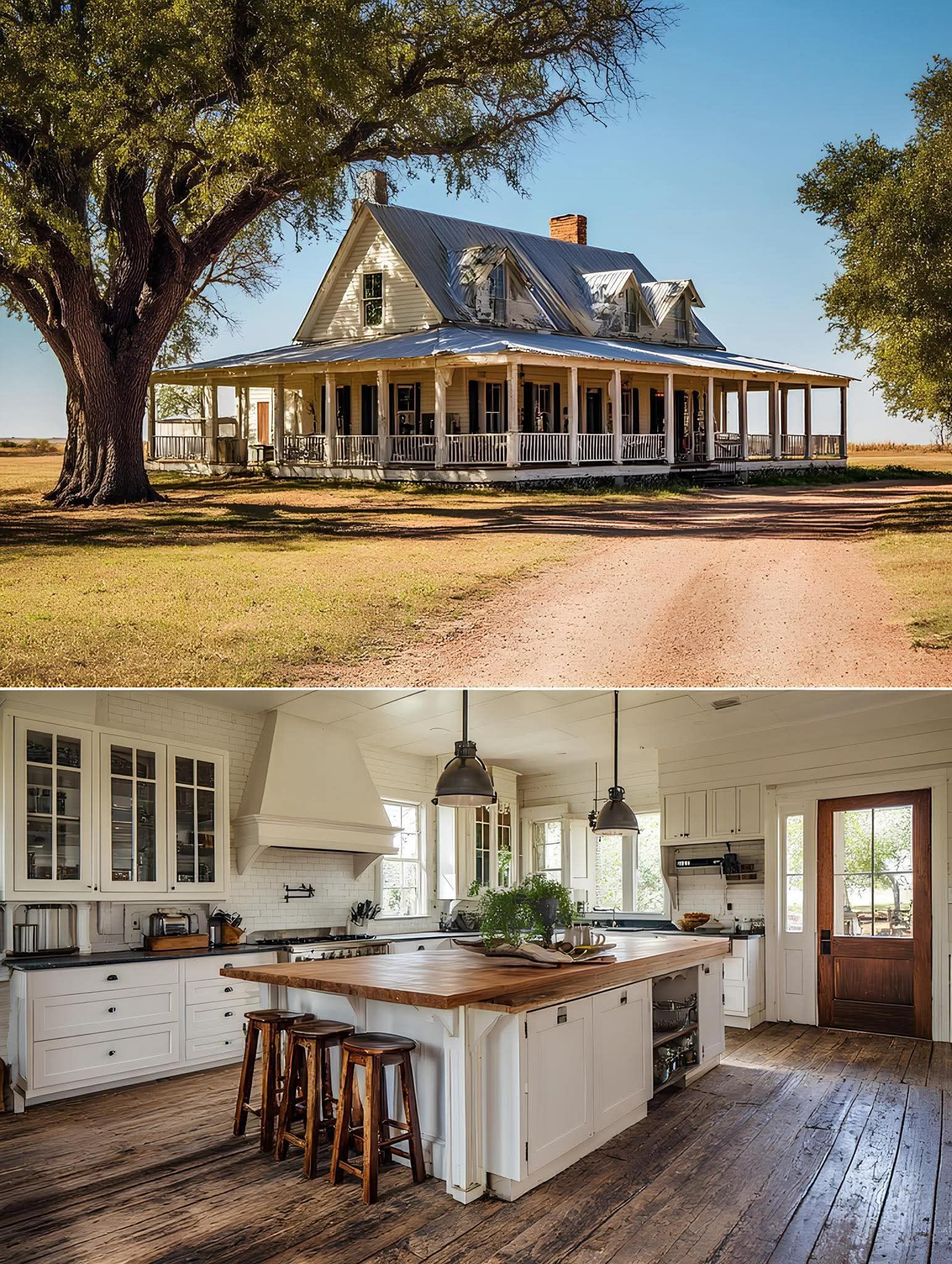 Gorgeous - Farmhouse with wraparound porch is my dream 🥰🏡 | Facebook