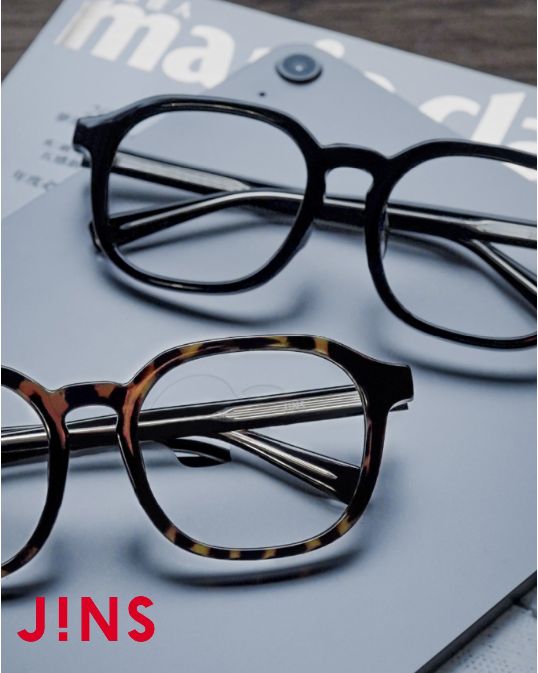 Opus - JINS TODAY BOLD. New standard for thick frames that blend ...