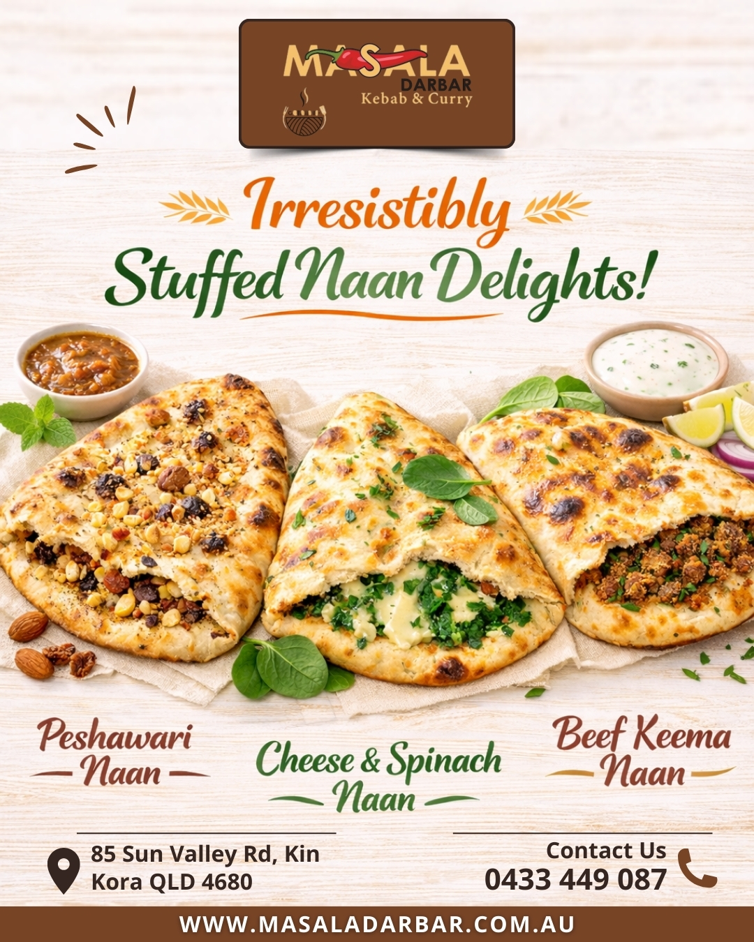 Masala Darbar - 🥖 All-Time Favourite Stuffed Naans at... | Facebook