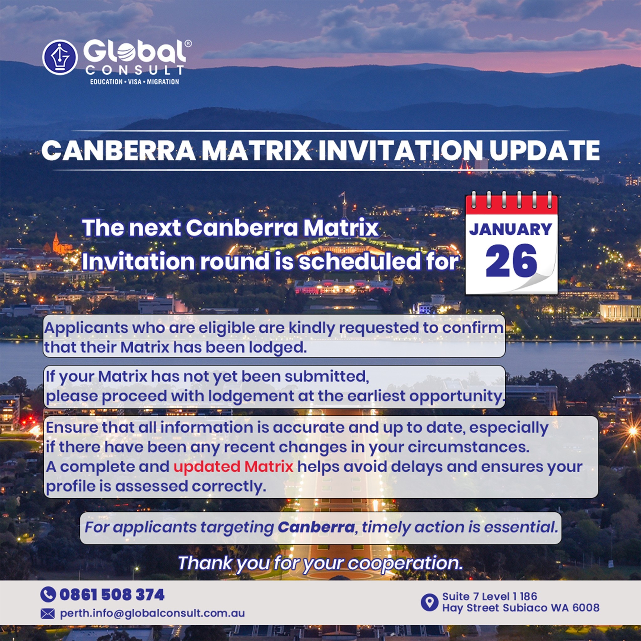 Global - 🚨 Canberra Matrix Invitation Update – Act Now! 🇦🇺 The next ...