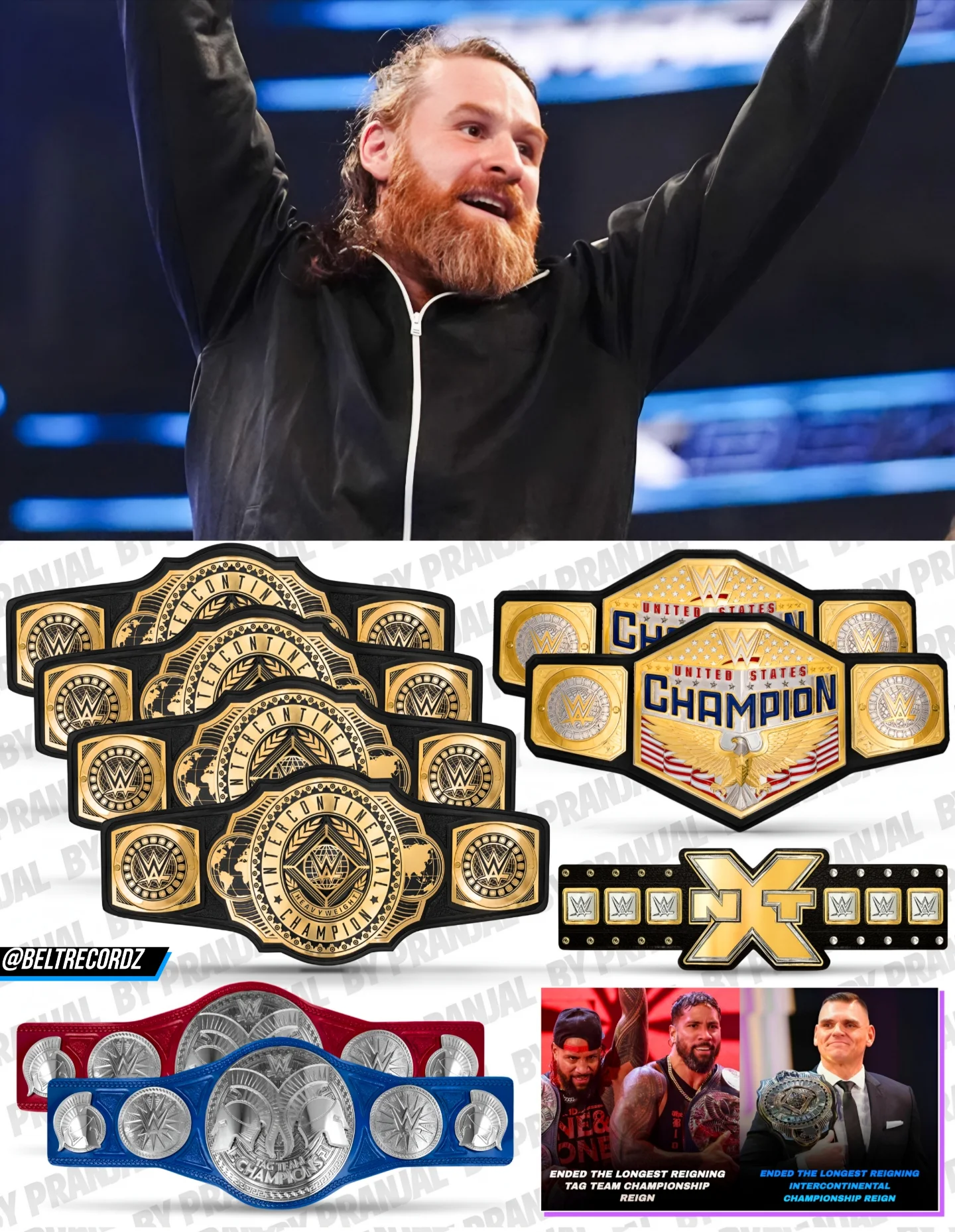 Pranjal - The New WWE United States Champion Sami Zayn👏👏.. I