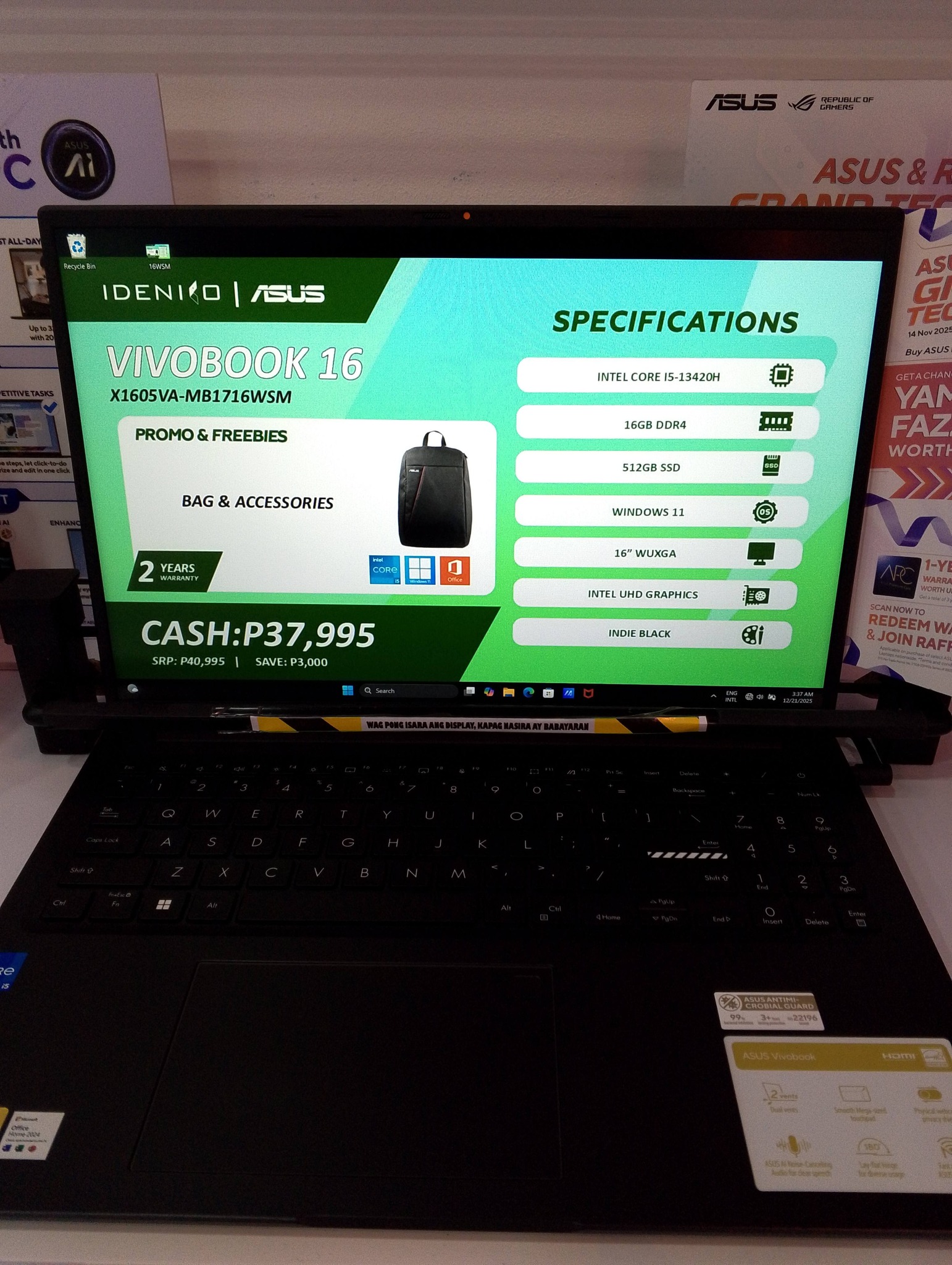 Asus Vivobook 16 X1605VA-... - Idenico Store - SM Lemery | Facebook