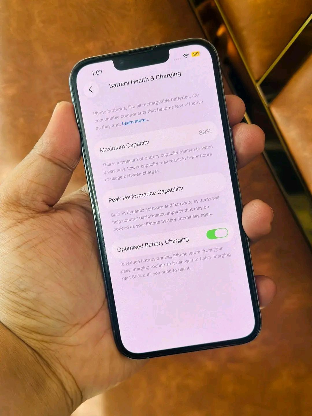 iPhone 13 Pro 128GB for sale with 89% battery health