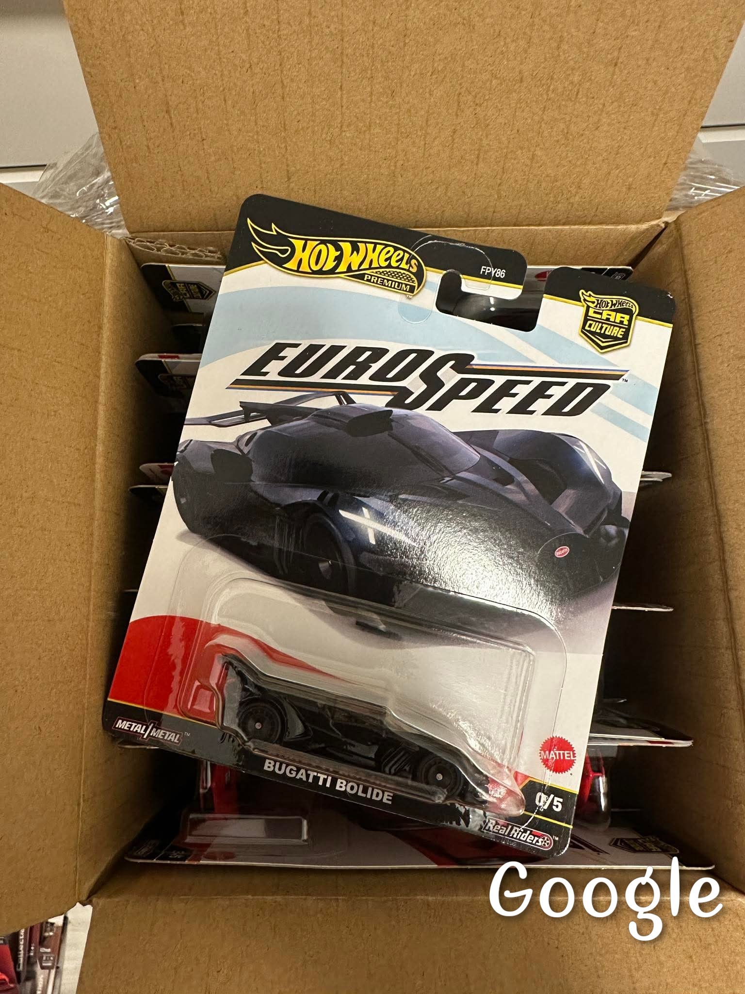 Voiture Miniature Hot Wheels 1/64 Fast Master Mainline 2018 #7/10 - 50th Anniversaire - Bleue