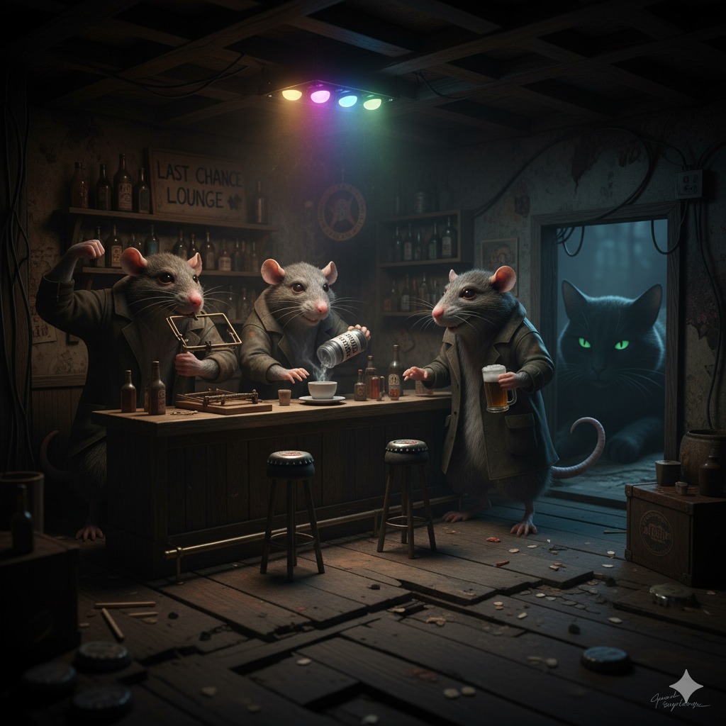 Story - The Three Tough Rats One night, three young rats stopped at a ...