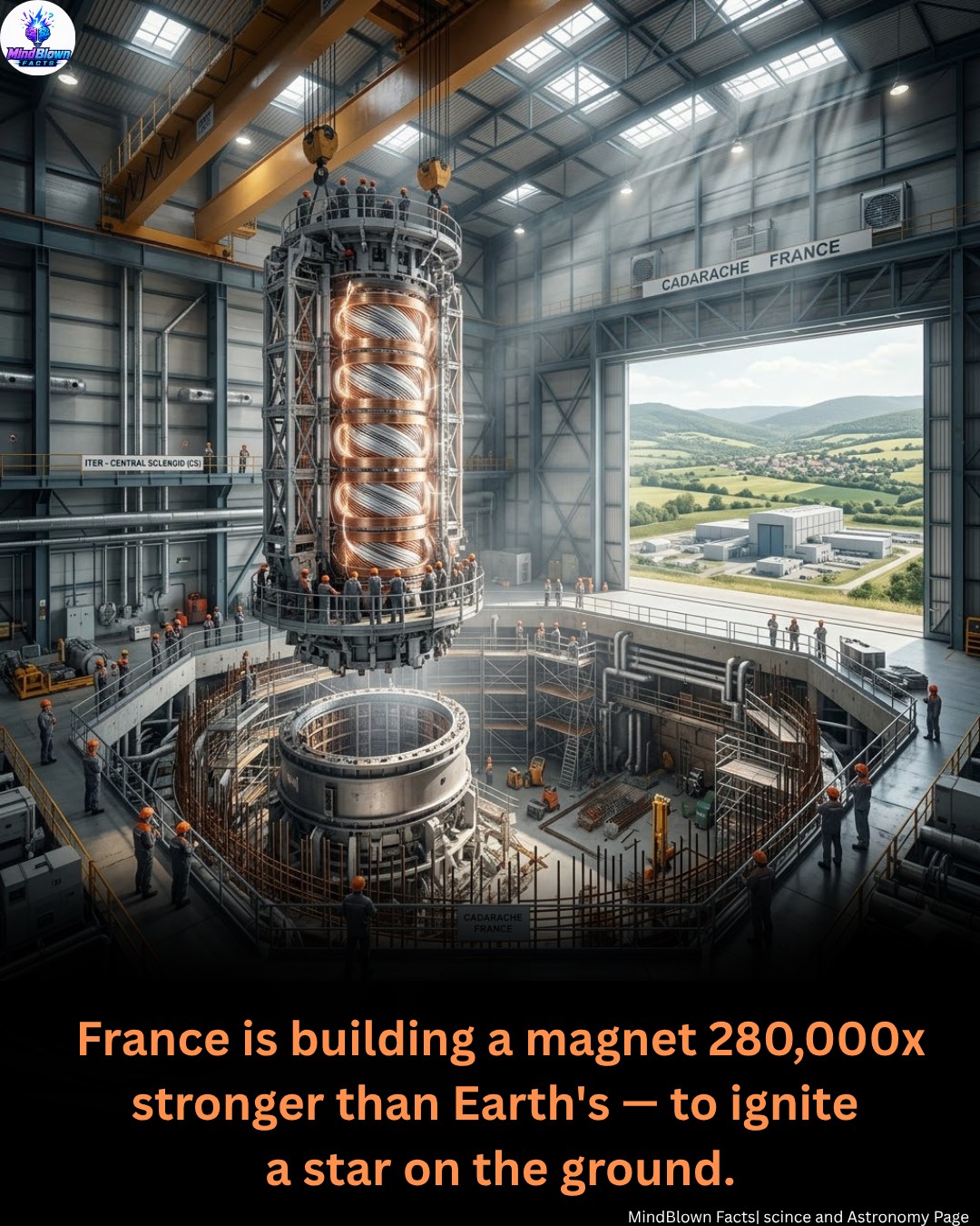 The world's most powerful magnet, with a magnetic field strength