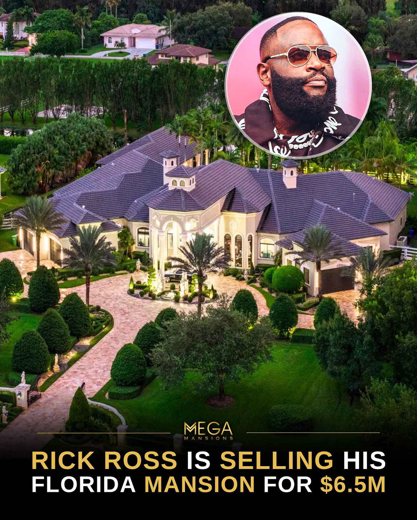 Mega - Listed for $6,500,000 – Rick Ross has placed his lavish Florida ...