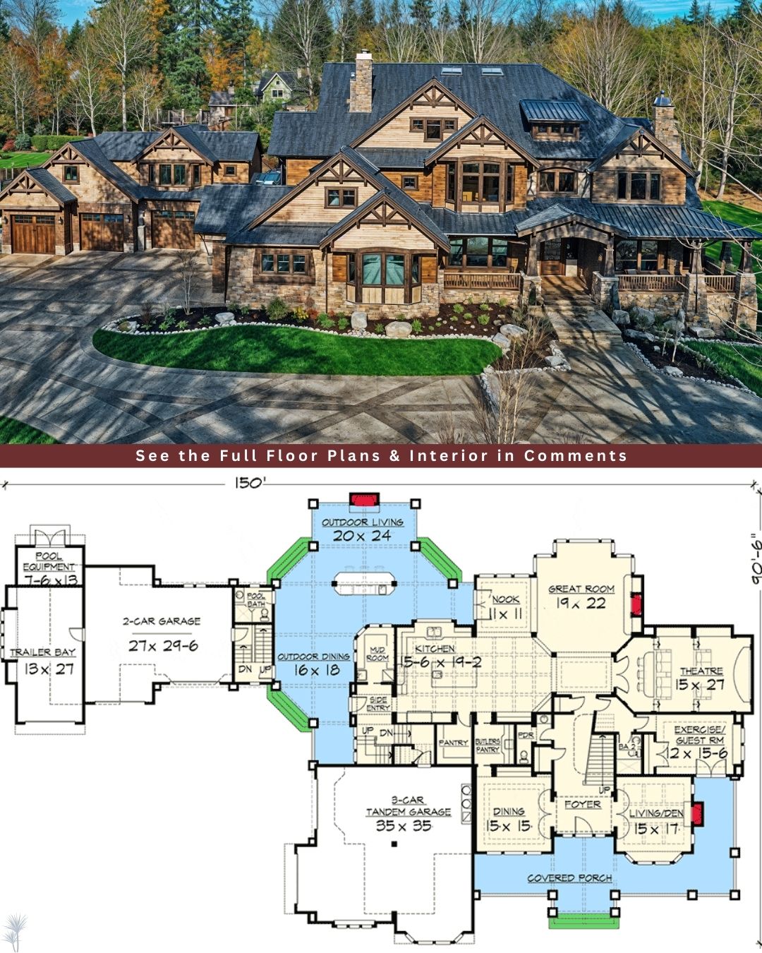 Here's a Captivating 8,515 Sq... - Dream Homes & Plans Co. | Facebook