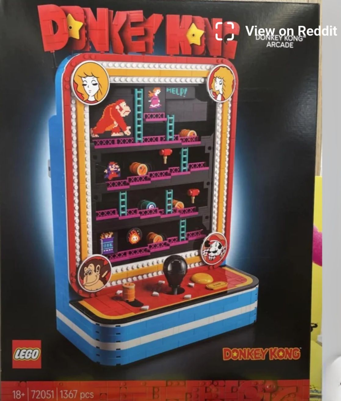 Interesting thing I noticed about the Donkey Kong Arcade set. In
