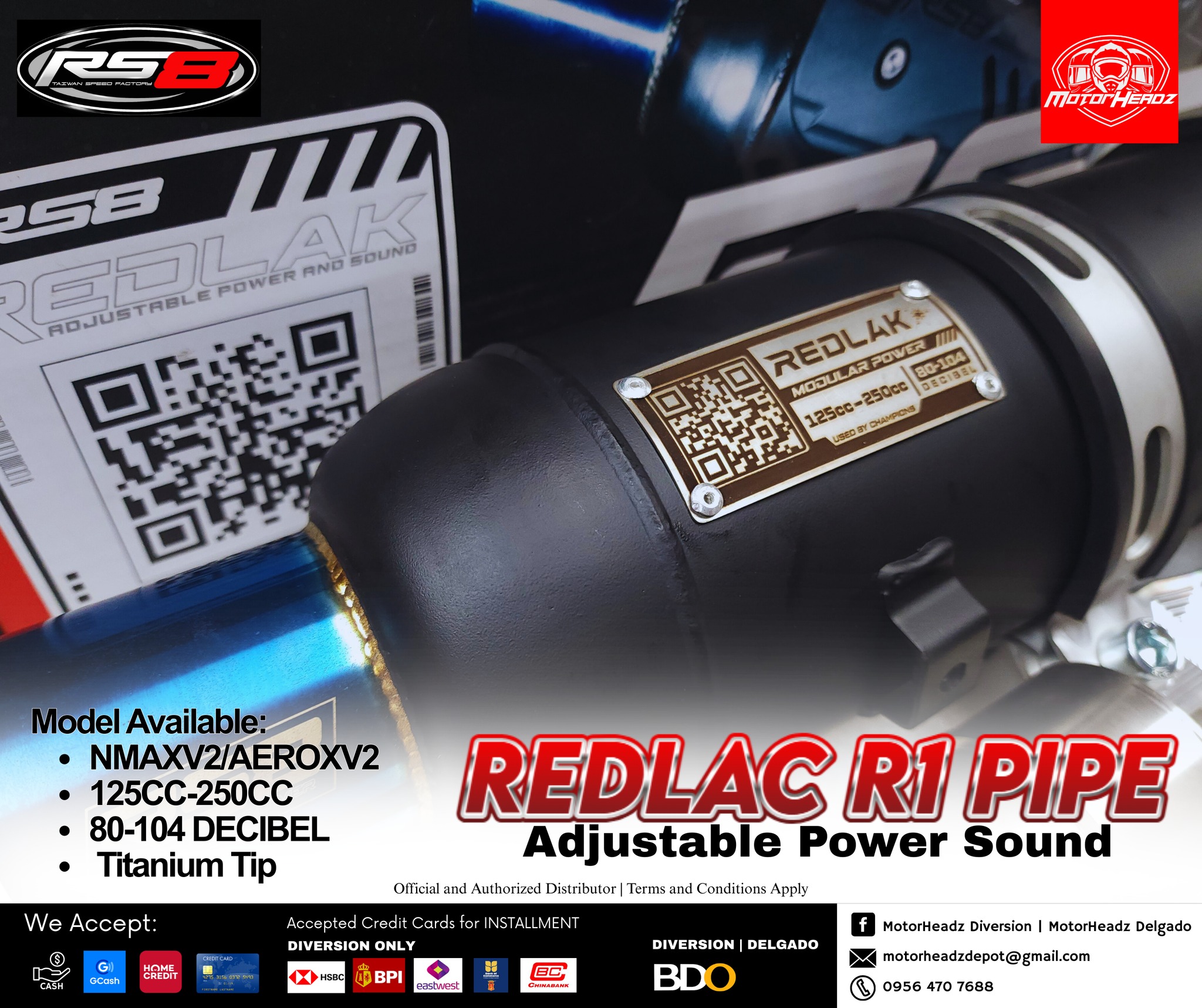 まこと New Arrival! 🔥 The RS8 𝐑𝐞𝐝𝐥𝐚𝐜 𝐑𝟏 𝐏𝐢𝐩𝐞 is finally here