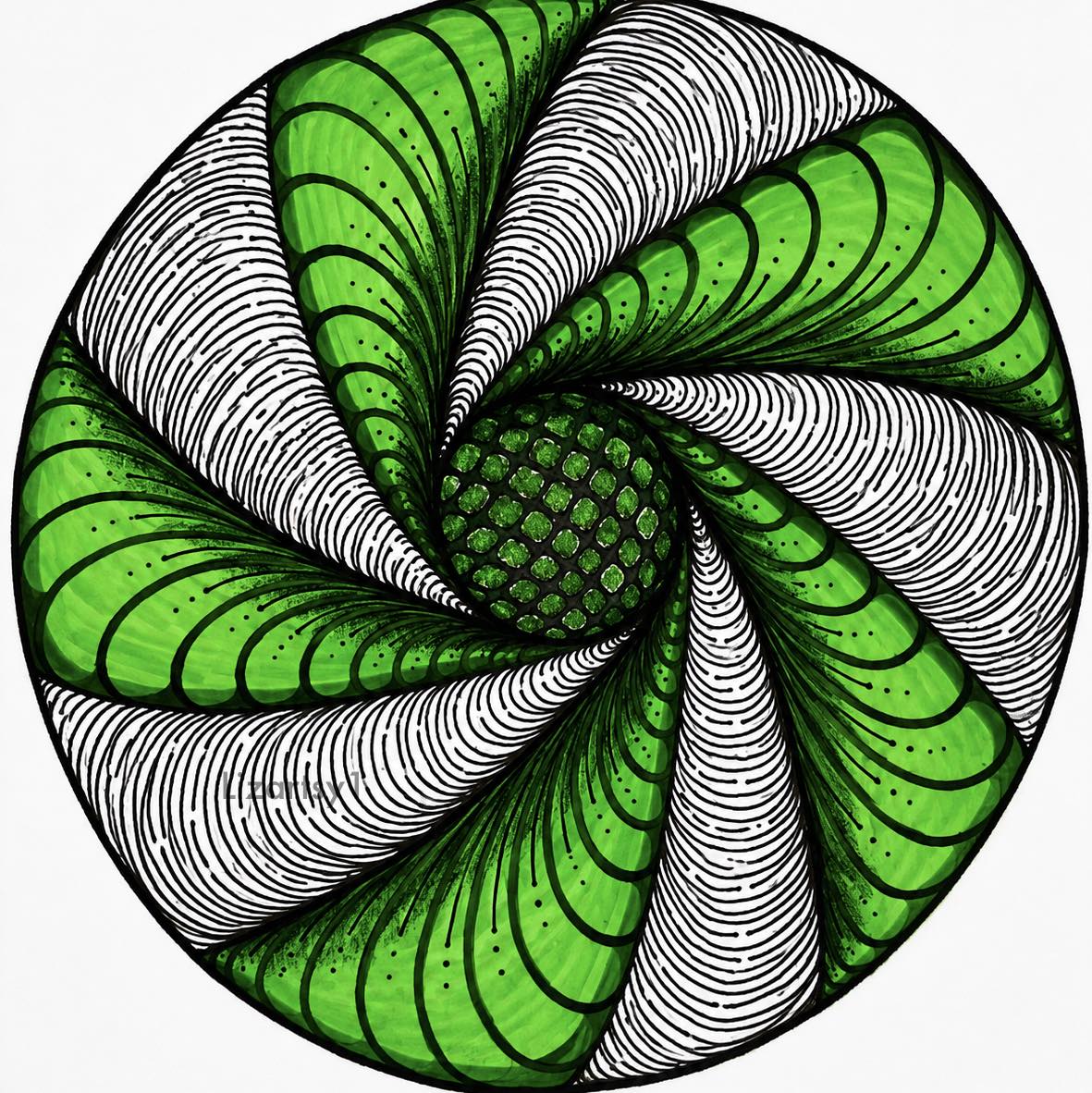 Watch the pattern come alive. #zentangleinspiredart #zentanglepattern # ...