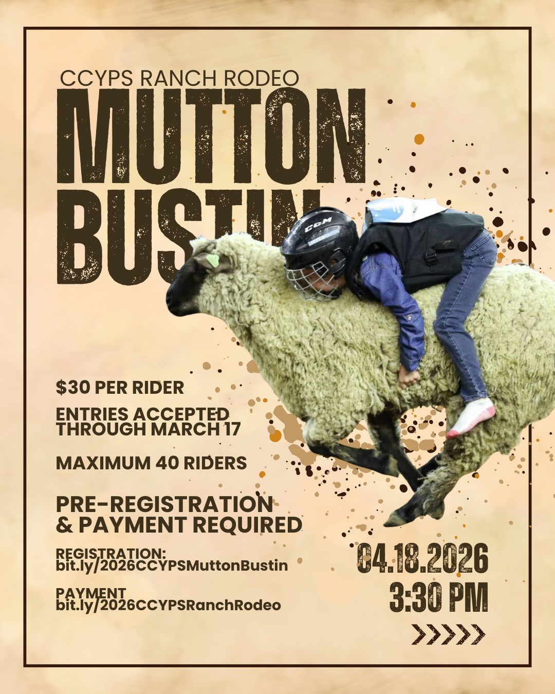 🐑🔥 Mutton Bustin’... - Chambers County Youth Project Show | Facebook