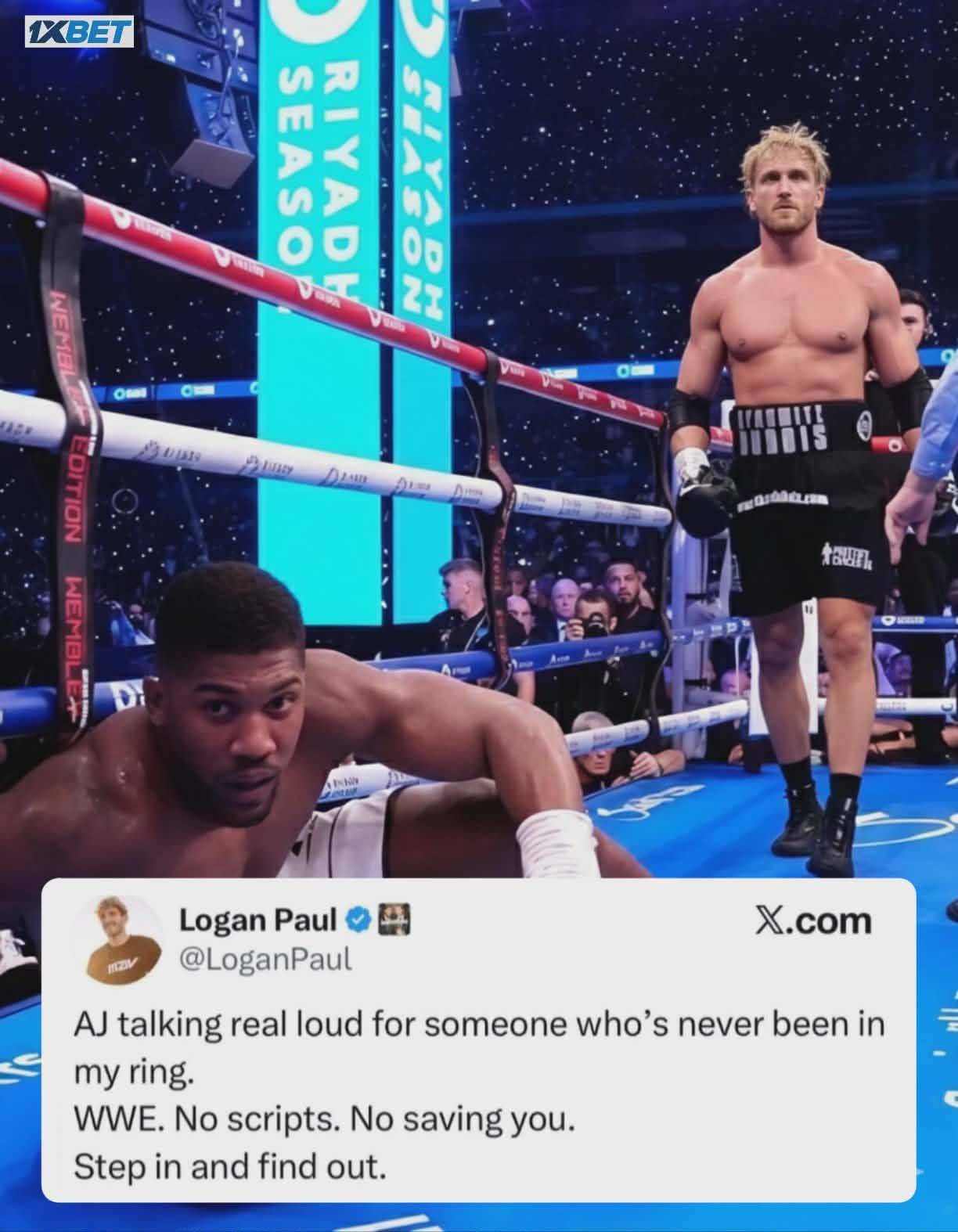 Basketball - Logan Paul challenged Anthony Joshua, but not in a boxing ...