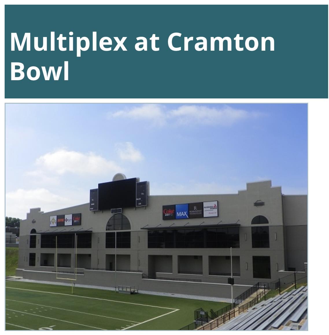 City - 🏟️🔥 Have you heard about the Multiplex? There’s a reason ...