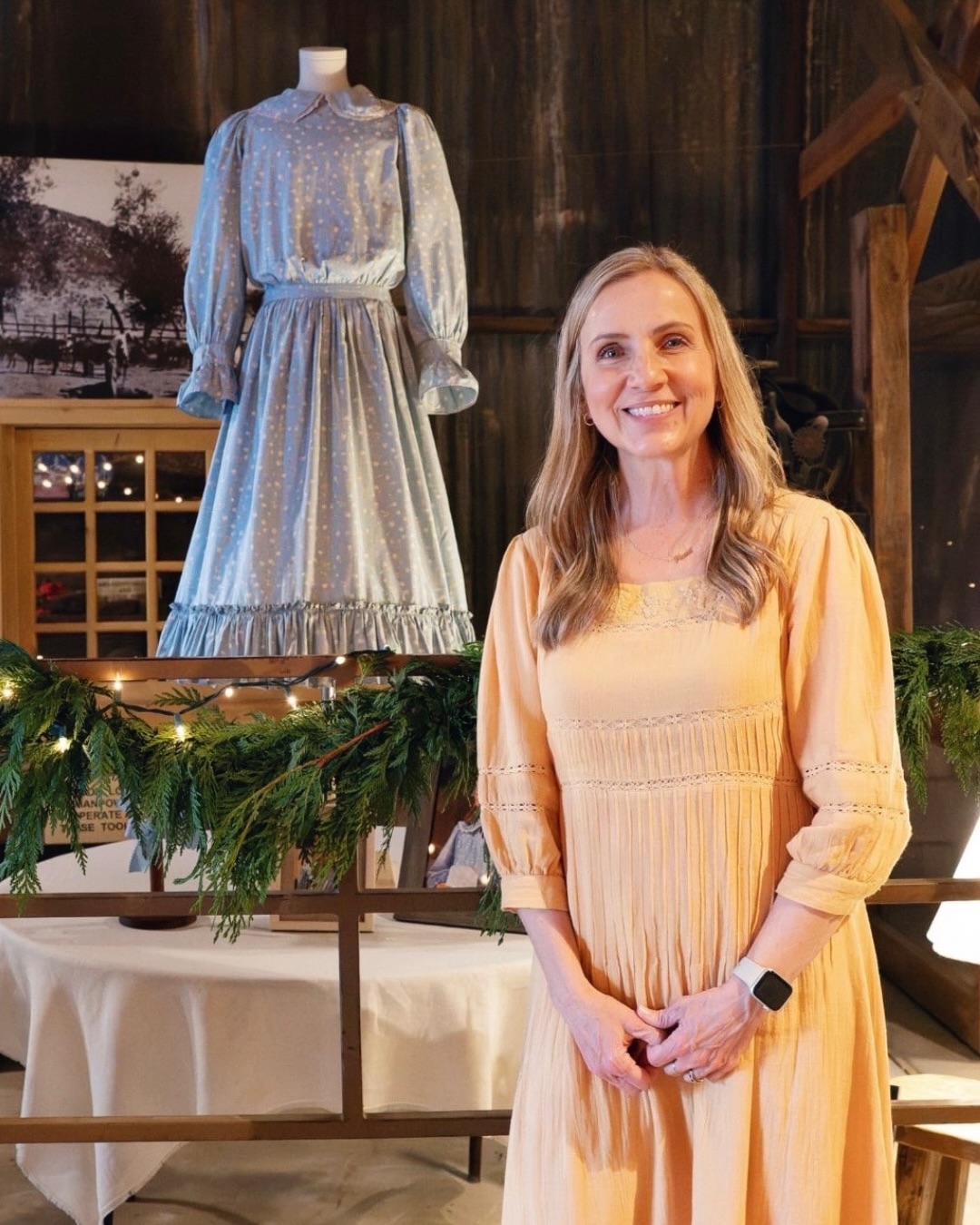 To celebrate National Dress Day, we want to give a special shoutout to Maryanne for her incredible work restoring the blue country girls' dress worn by Melissa Gilbert on the original Little