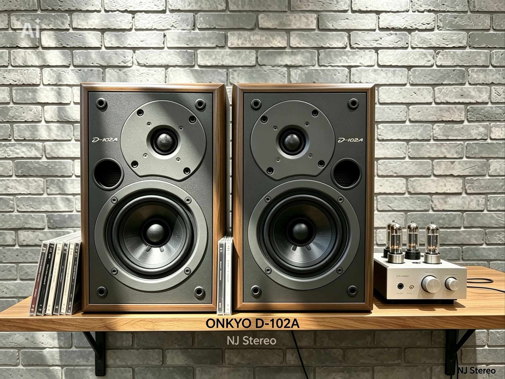 NJ-Stereo - ลำโพง ONKYO D-102A Japan สวยเสียงดี classic ลายไม้สีวอ