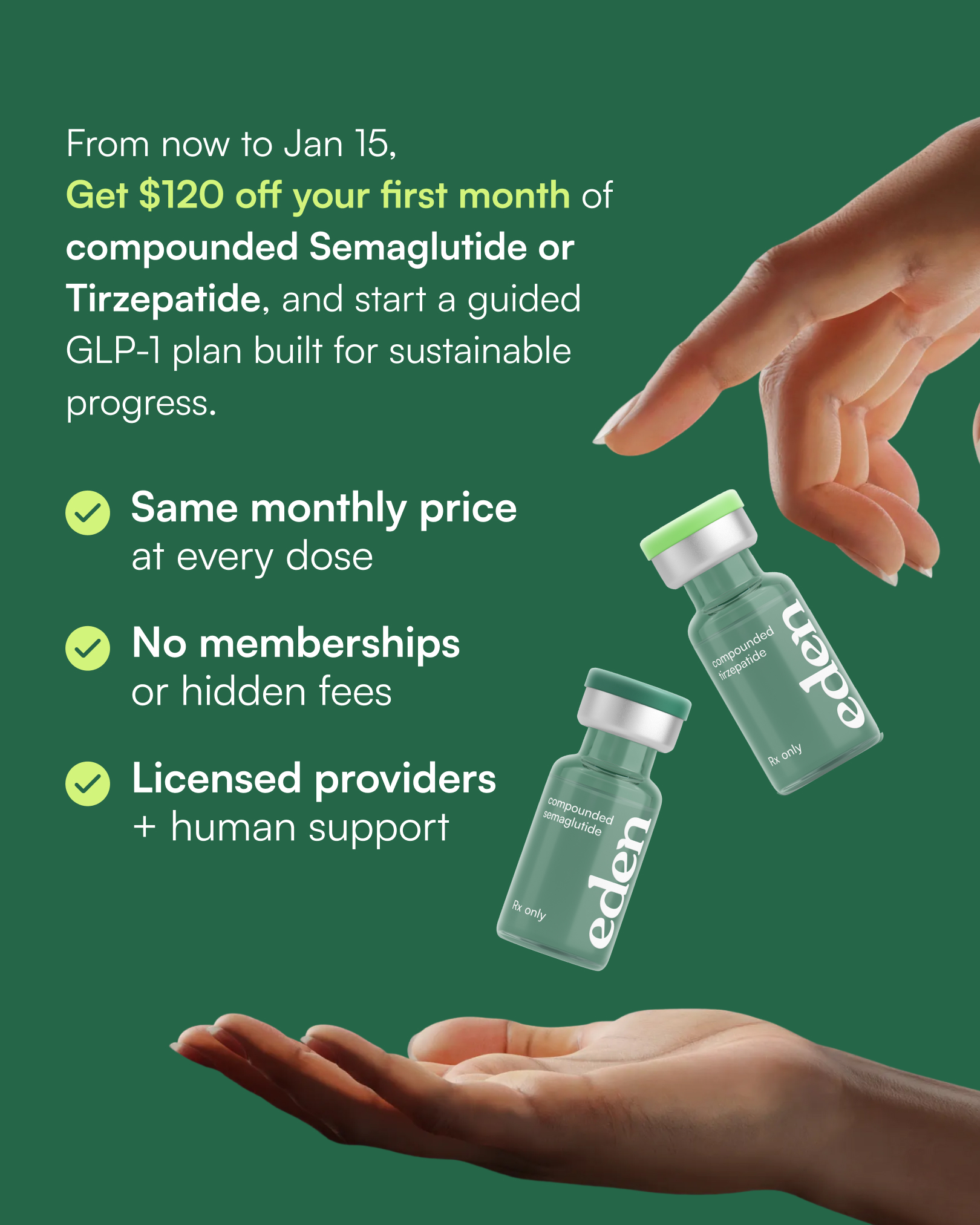 eden semaglutide discount code first order 25% Off Try Eden Discount Codes, Coupons + Free Shipping Semaglutide Cost Without Insurance: Best