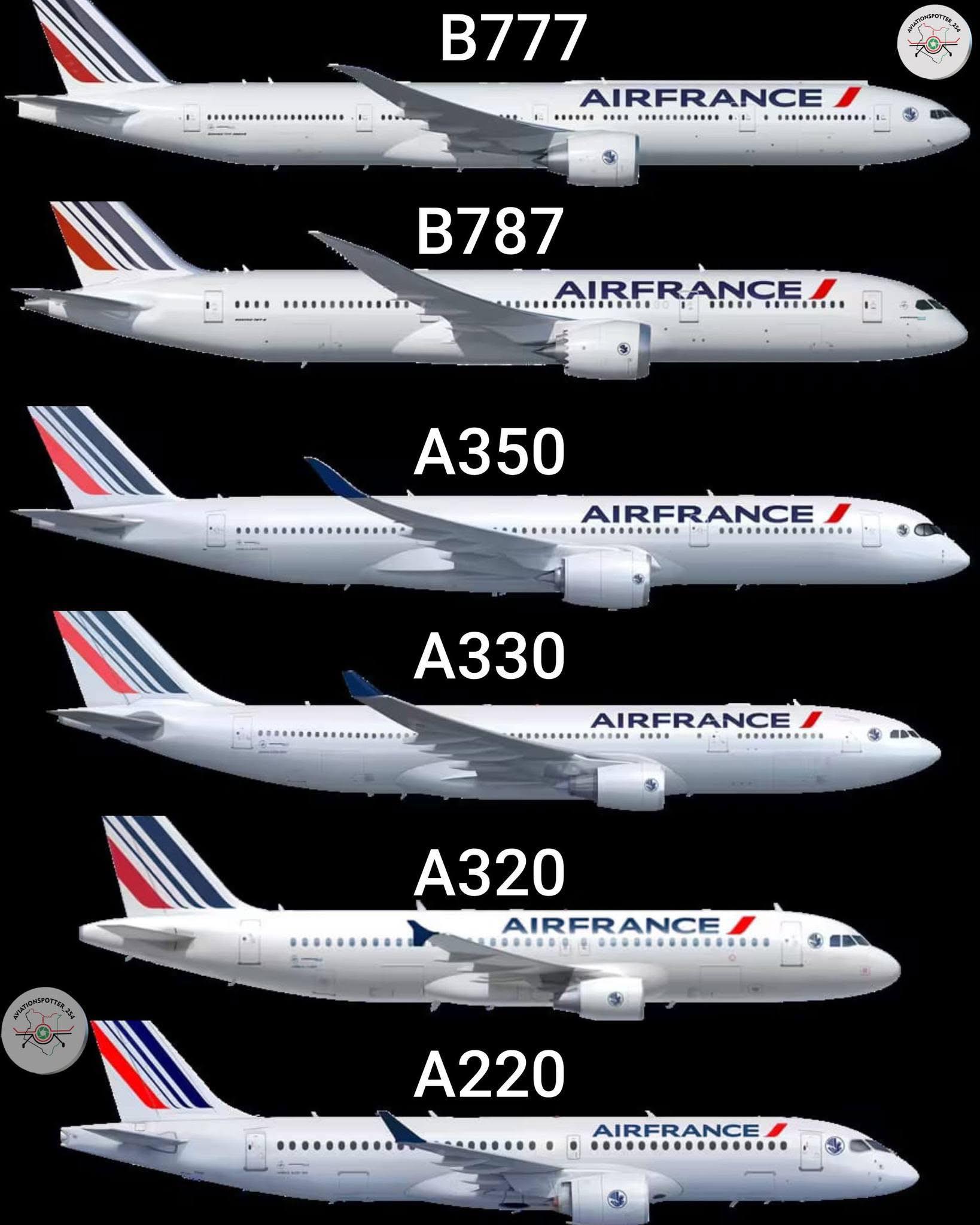 Air France's regional fleet for efficient European flights