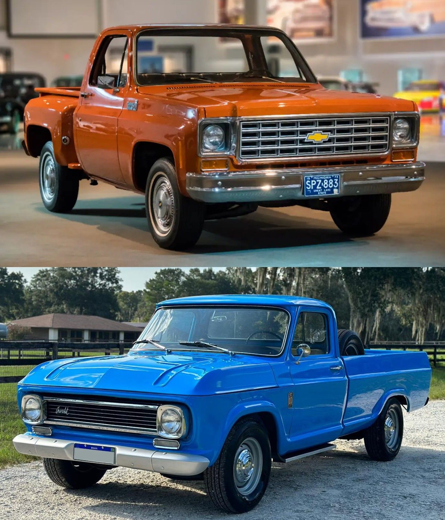 1/10 scale 1972 Chevrolet C10 RC pickup truck.