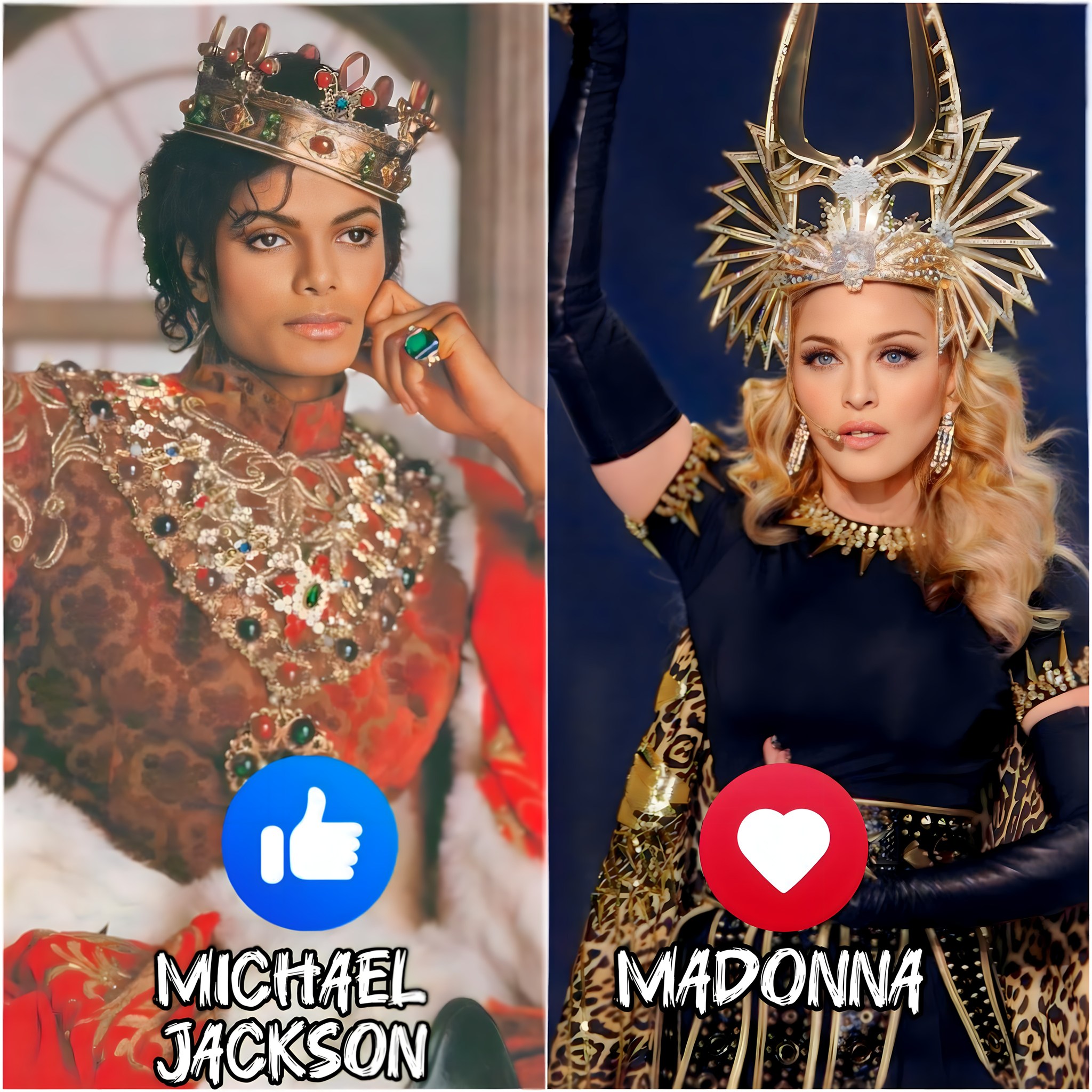 ✨ Madonna vs Michael Jackson 🎤🔥 The Queen of Pop vs The King of