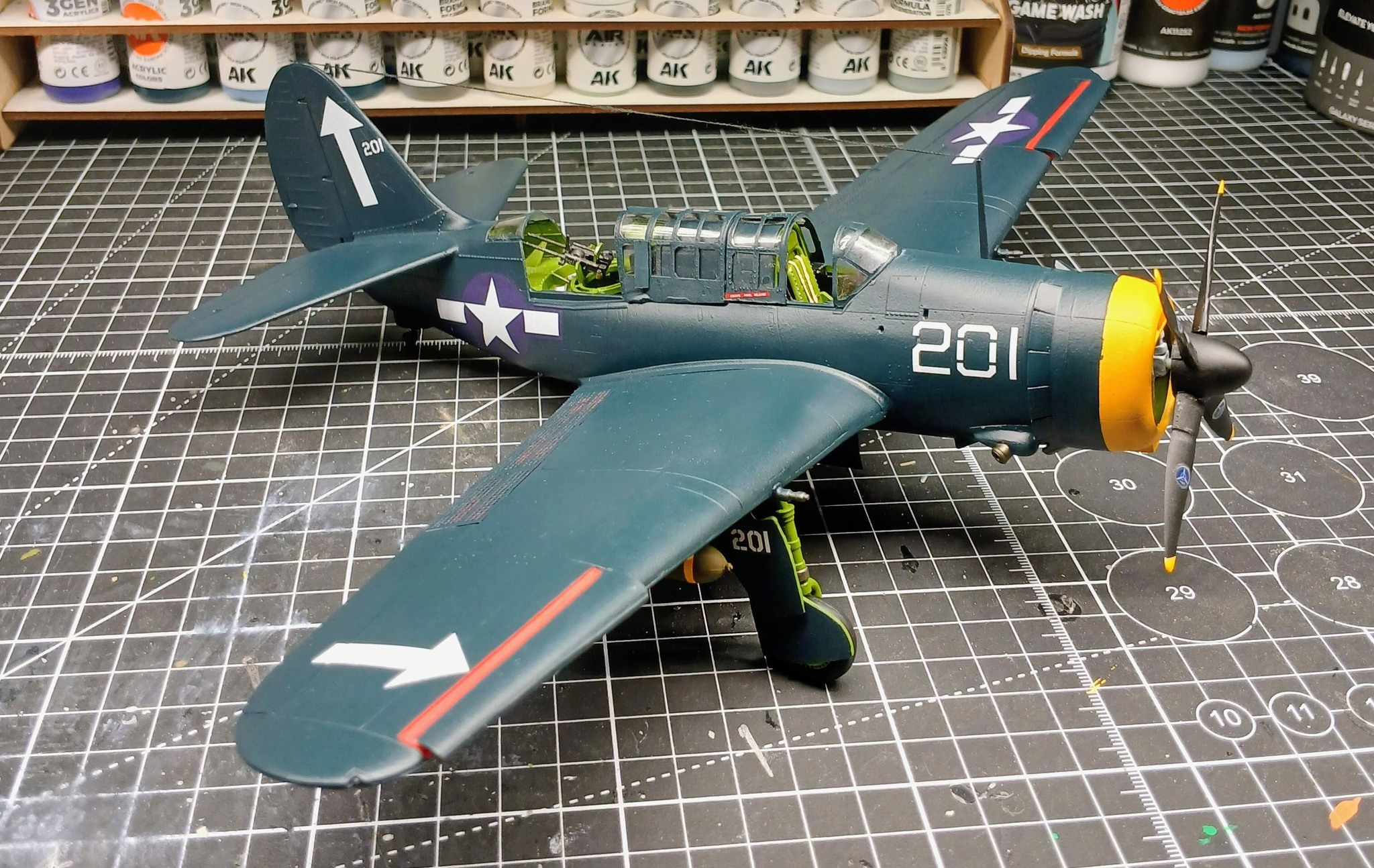 SB2C-4 Helldiver model from Pro Modeler