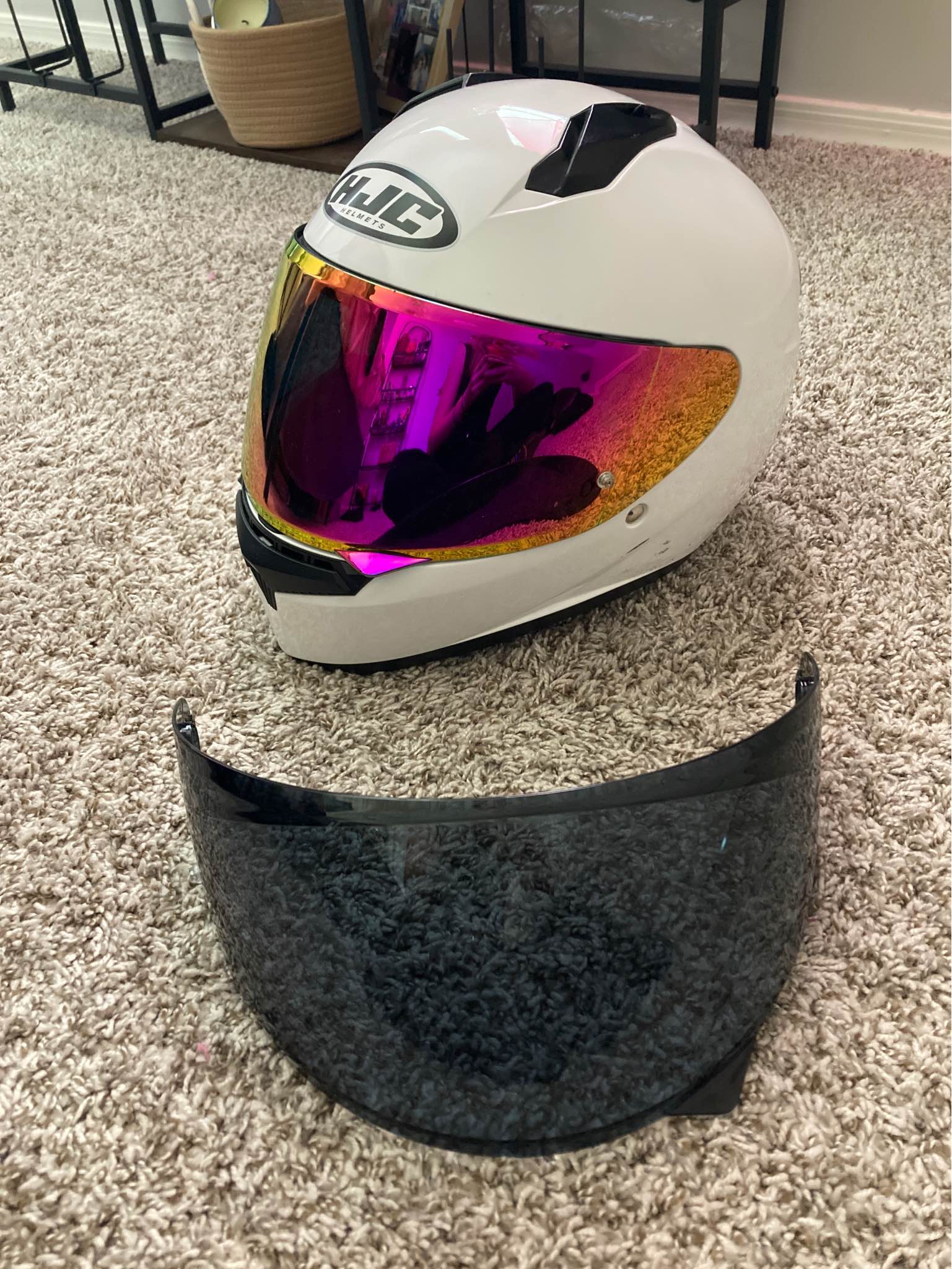 hjc 824 614 cl-17 full face motorcycle helmet C91 Solid Modular with HJ-17 Pinlock Shield, DOT Approved (Semi Flat Black, Large) : Automotive scratch coating that deploys smoothly when you need it HJC C91 Kaon Helmet -