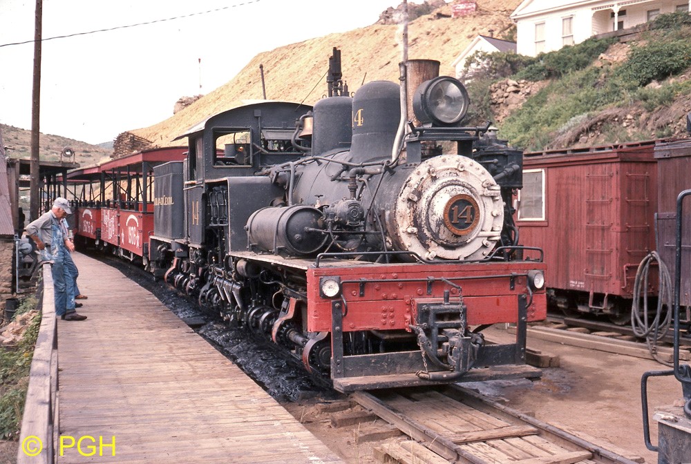 Westside Lumber Co. Shay #14 at Central City, Colorado in 1978