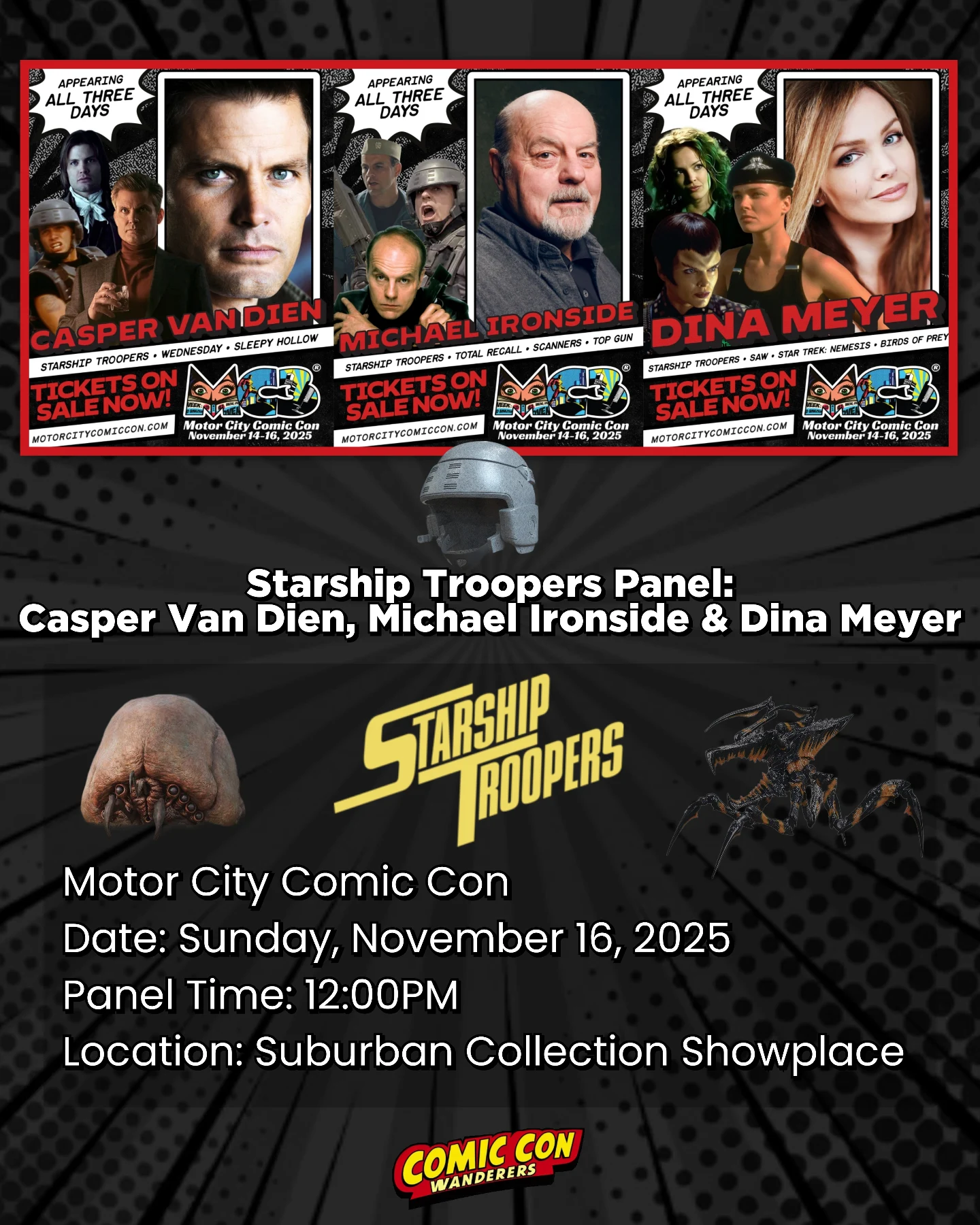 Comic - Starship Troopers stars Casper Van Dien, Dina Meyer, and ...