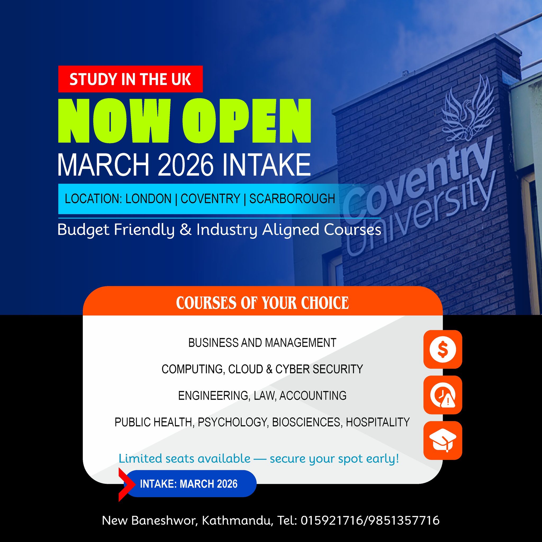 Inter - Missed January 2026? Study in the UK ADMISSION OPEN!!! MARCH ...