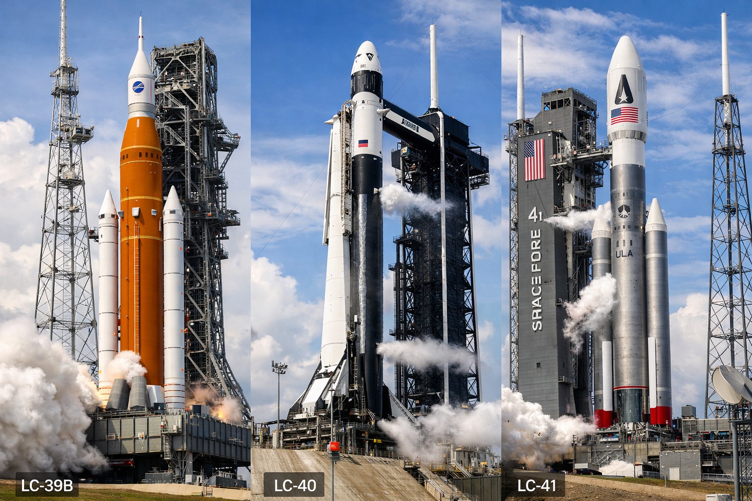 Space - THREE ROCKETS ON THE PADS RIGHT NOW & TWO ARE CREWED! Right now ...