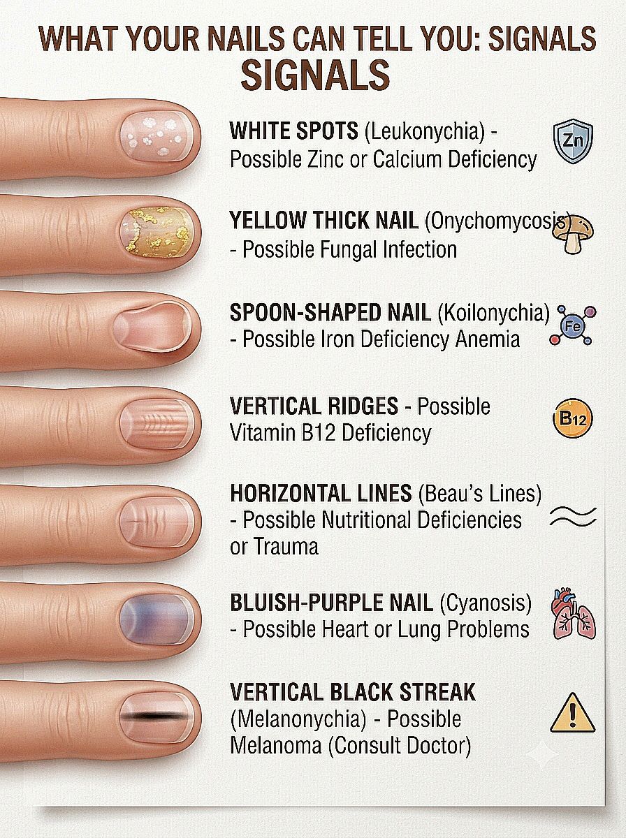 do brown fingernails indicate glutathione deficiency 7 health signals your nails can reveal about your body Sure Reviews by with Amount:10mg Grin