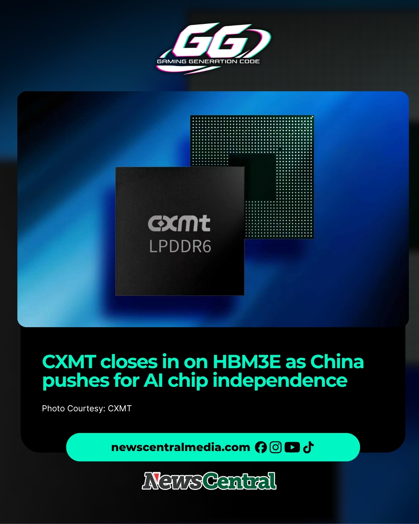 China's Changxin Memory Technologies starts HBM3E production