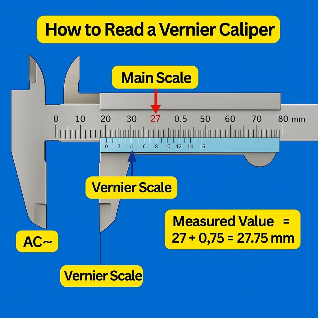 Auto - How to Read a Vernier Caliper ‼️ Learn how to measure precisely ...