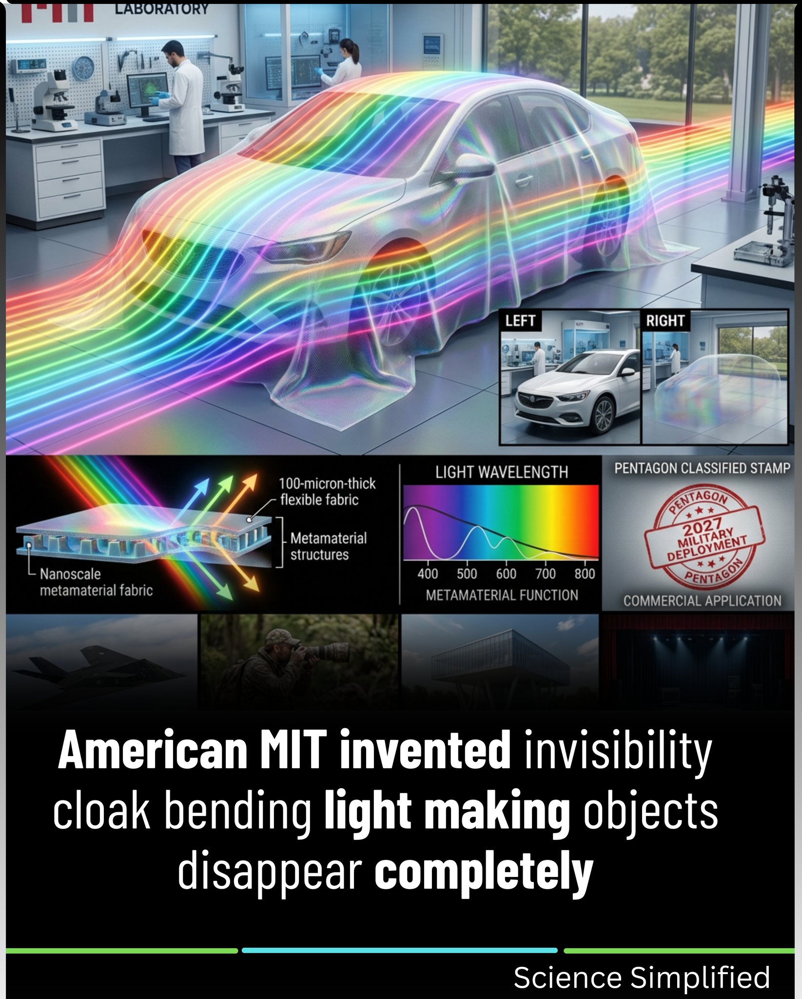 Science & Facts | American MIT invented invisibility cloak bending ...