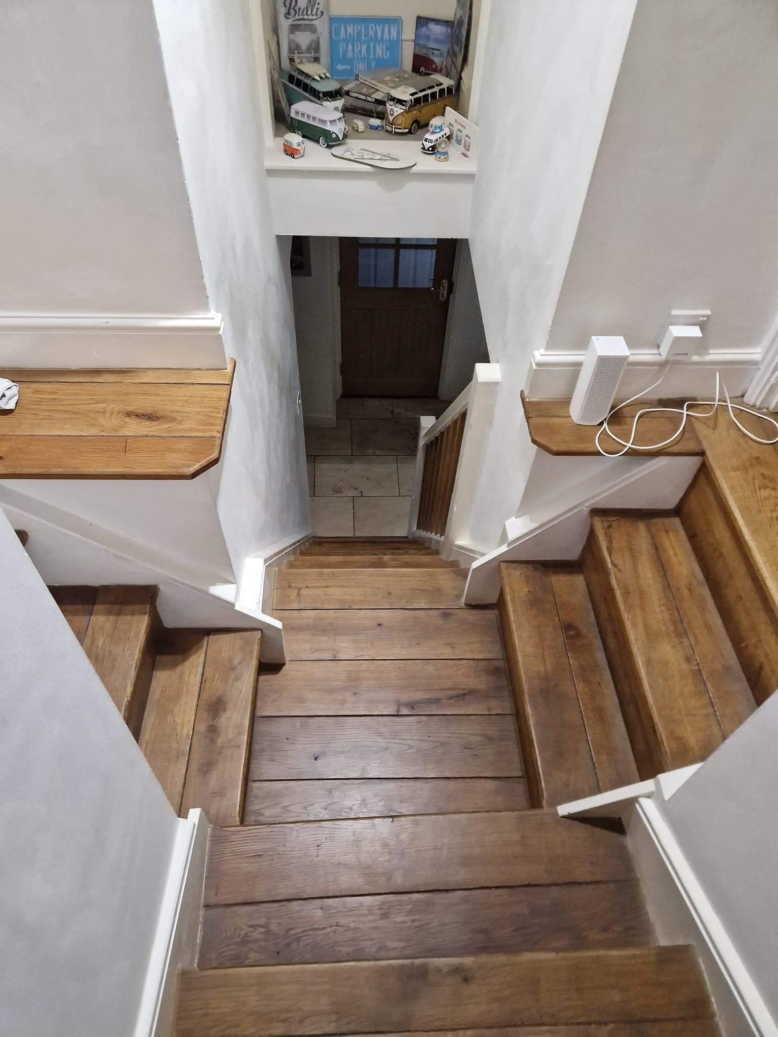 My mother in laws stairs of death, complete with marble tiles.