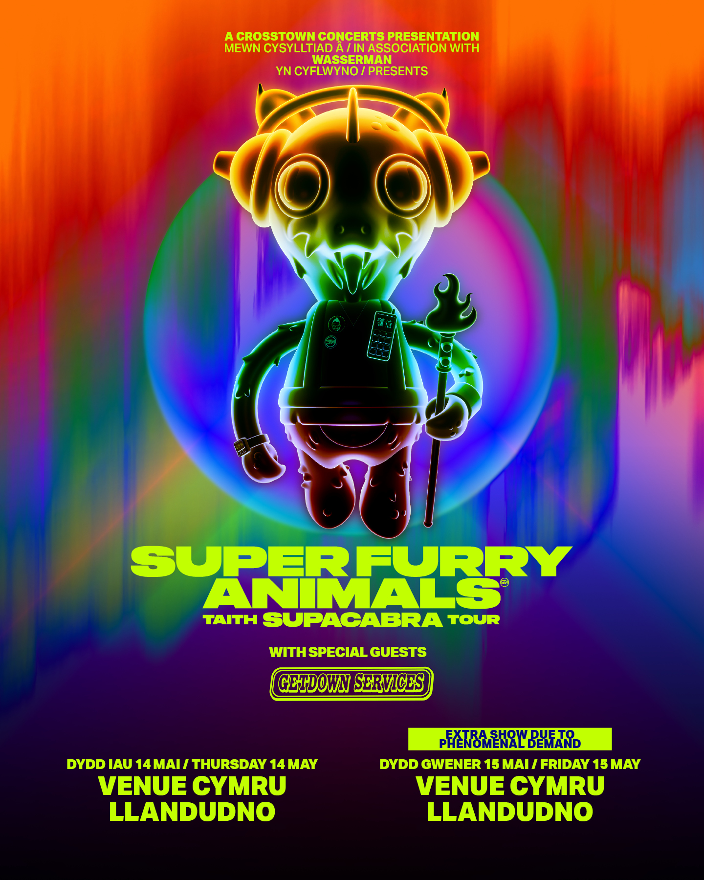 Tickets on sale NOW for Super Furry Animals, SFA with special