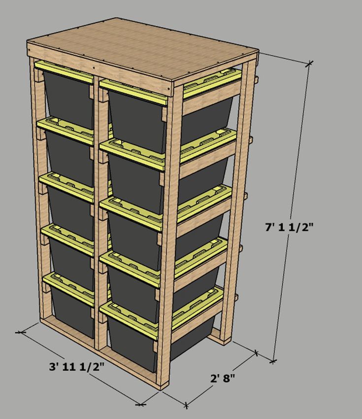 Amazing - DIY Heavy-Duty Storage Bin Shelf Plan😍🥰🤩 | Facebook