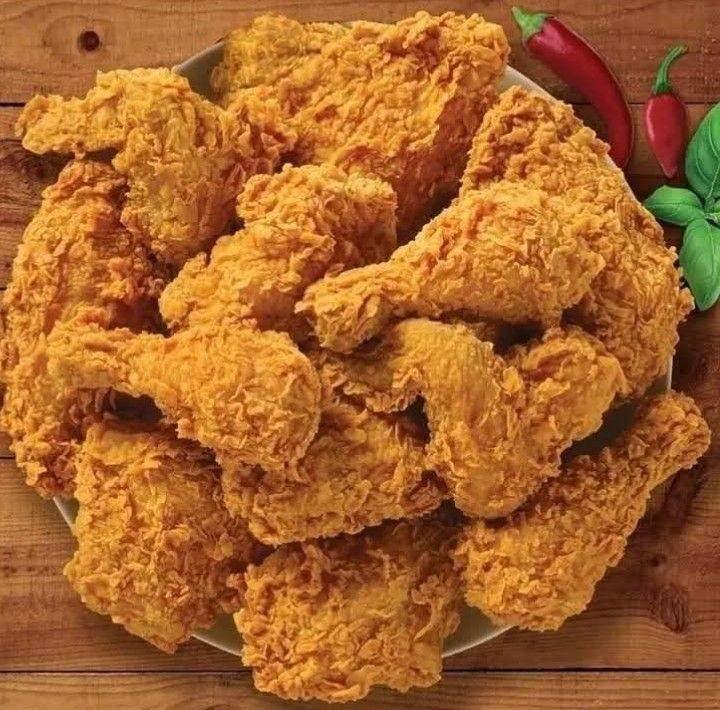 This is my bestseller Chicken Geprek Rice! Includes rice, fresh ...