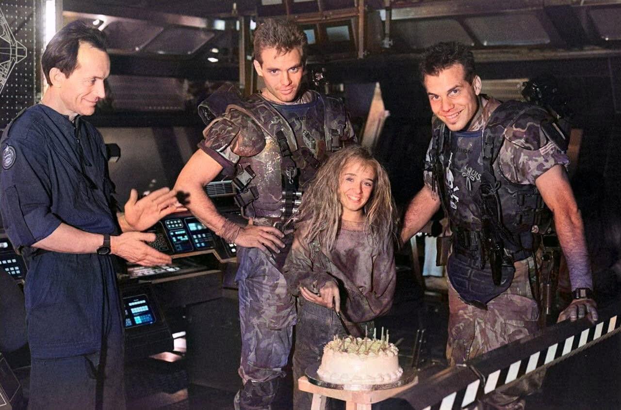 Carrie Henn's stunt double Louise Head celebrating her birthday on
