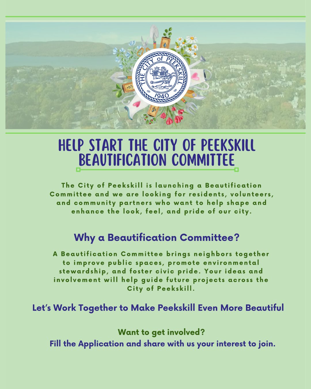 City - The City of Peekskill is launching a Beautification Committee ...