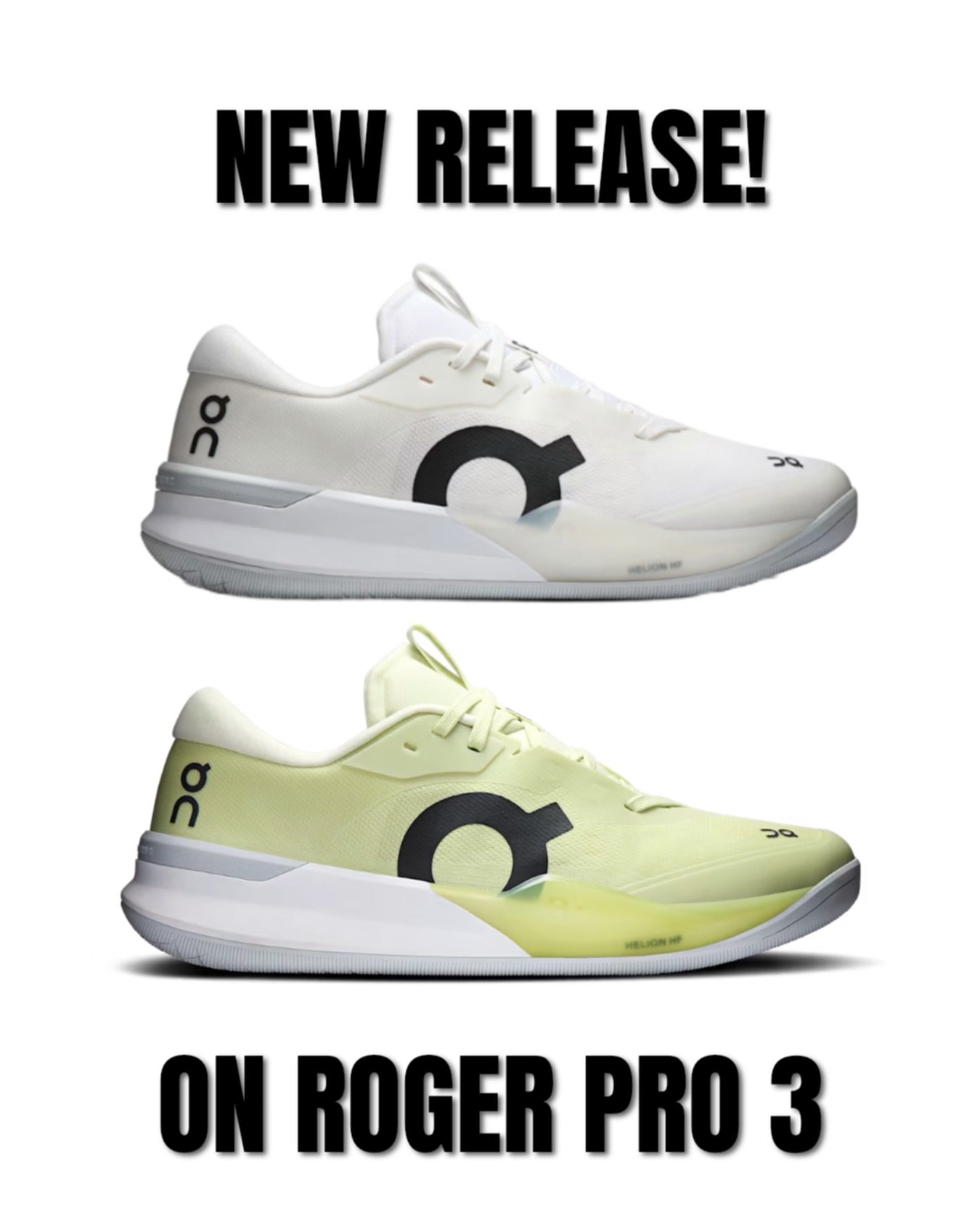 NEW RELEASE! ? On Cloud The Roger Pro 3. - White/ Pink - Linen 