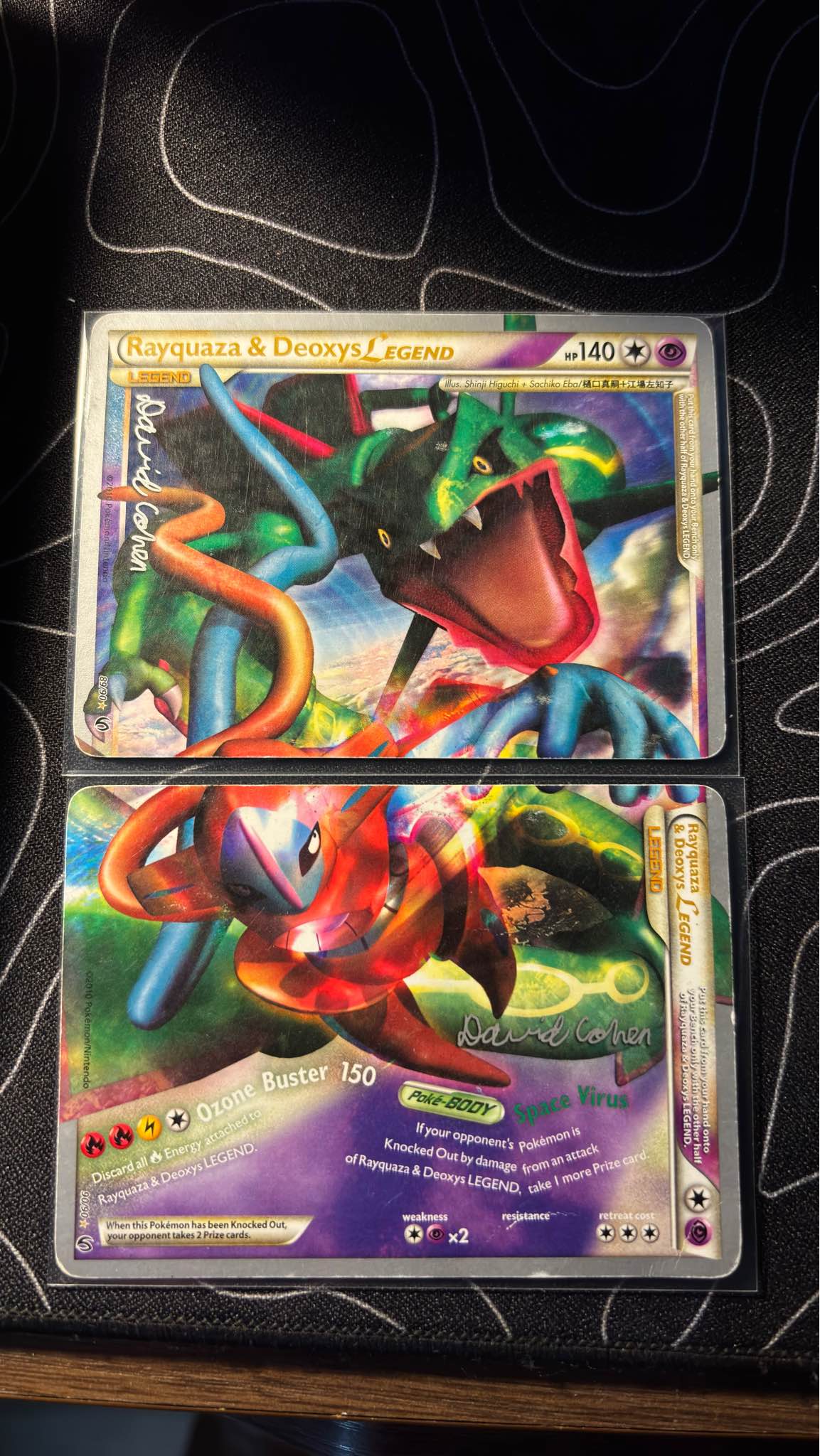 pokemon rayquaza deoxys legend card EX】Rayquaza & Set 1st Edition Card Rare – japanmaster From the HS Undaunted set. Rayquaza & Deoxys LEGEND 075/080