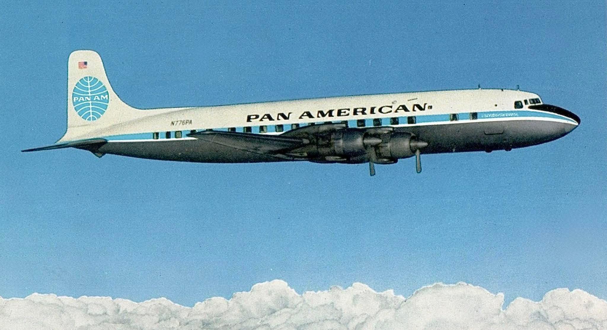 Pan Am 🇺🇸 Douglas DC-7B 피명 PAN PANAM AM NT76PA 日· PAN
