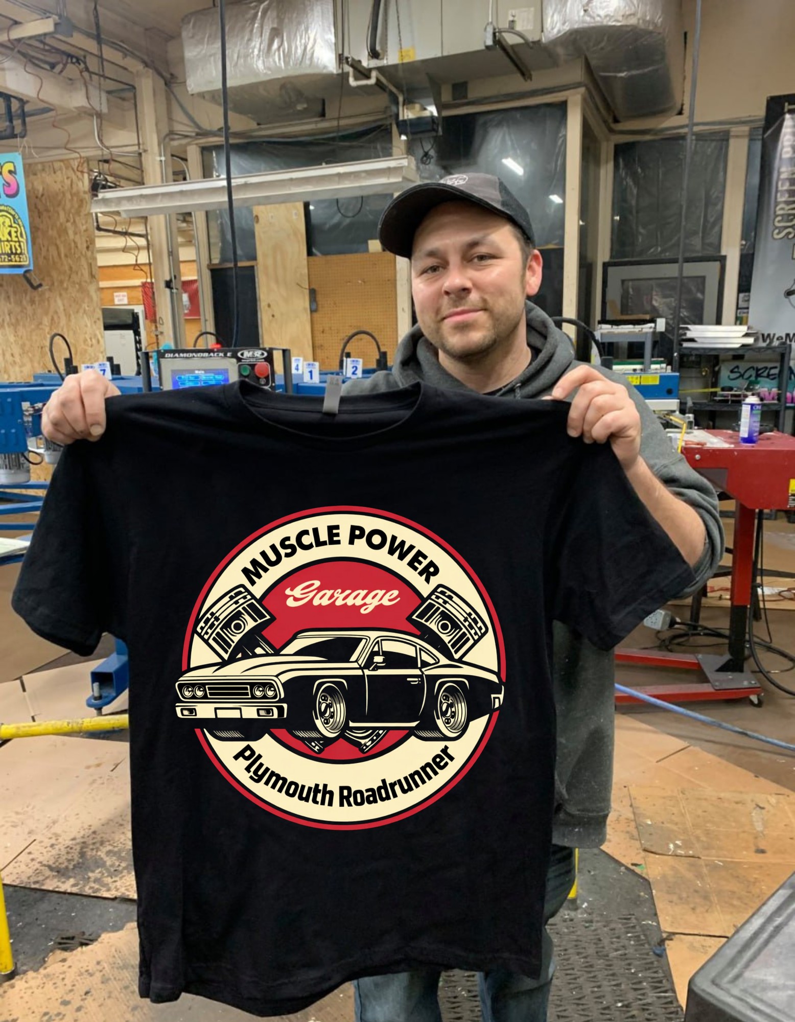 Vintage hot rod muscle car t-shirts from Roach Studios